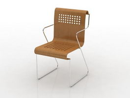 Office reception chair 3d model preview