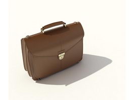 Office briefcase for men 3d model preview