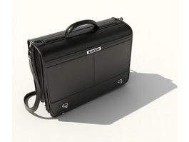 Business leather briefcase 3d preview