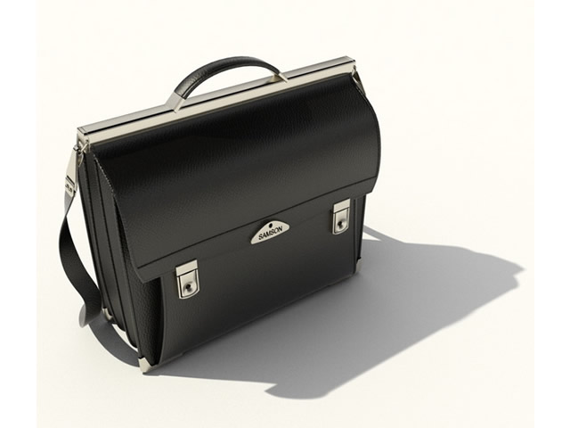 Office briefcase 3d rendering