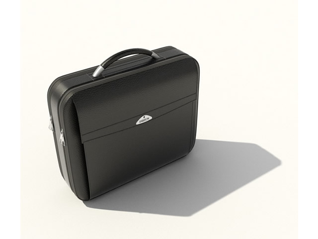 Laptop briefcase 3d rendering
