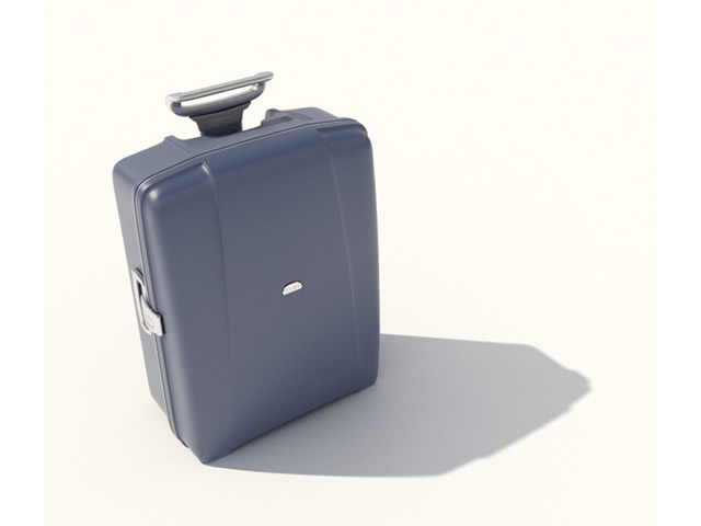 Travel Trolley Luggage 3d rendering
