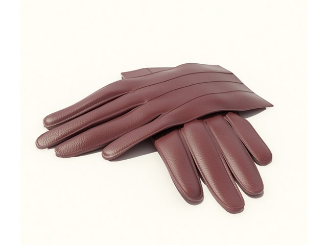 Leather gloves 3d rendering