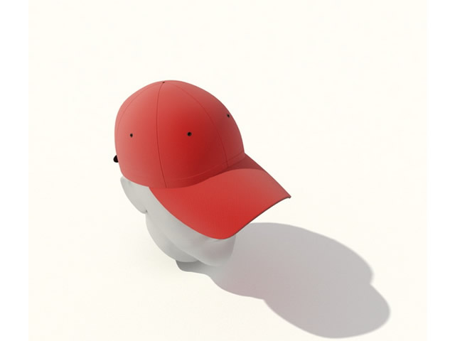 Baseball hat 3d rendering