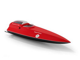 Surfing speed boat 3d preview
