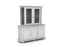 Home wine cabinet 3d model preview