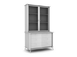 Display wine cabinet 3d model preview