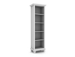 Floor standing book display shelf 3d model preview