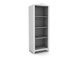 Book shelf cabinet 3d model preview