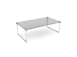 Elegant coffee table 3d model preview