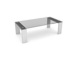 Industrial coffee table 3d model preview