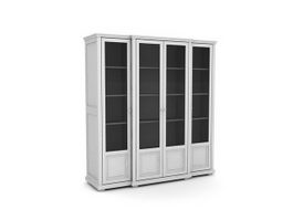 4 doors storage cabinet 3d preview