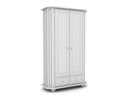 French armoire 3d model preview