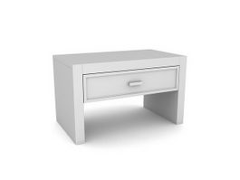 Corner table with drawer 3d preview