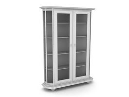 Wine display cabinet 3d model preview