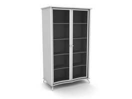 2 doors storage cabinet 3d preview