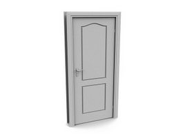 Interior wood door 3d model preview