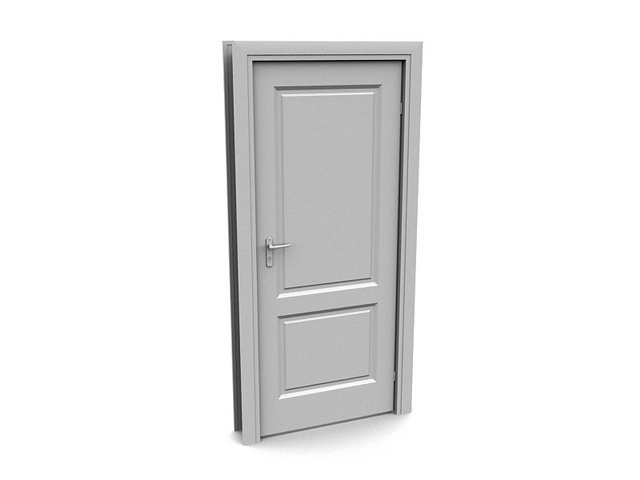 Simple design Internal Door 3d rendering