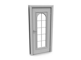 Decorative glass door 3d model preview