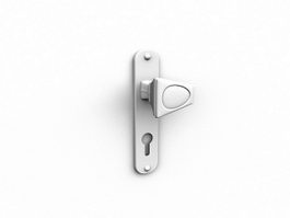 Push pull door handle 3d model preview