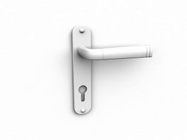 Door handle lockset 3d model preview