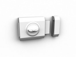 Door bar lock 3d model preview