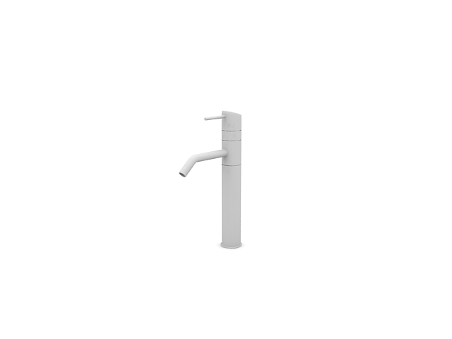 Single lever bathroom faucet 3d rendering