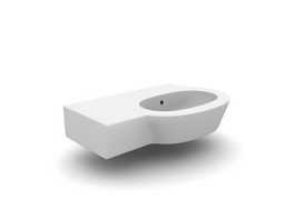 Ceramics cabinet basin 3d model preview