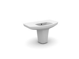Basin with pedestal 3d model preview