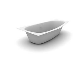 Free standing bathtub 3d model preview