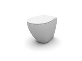 Washdown toilet bowl 3d model preview