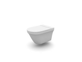 Saving water toilet 3d model preview