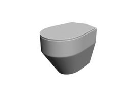 Washdown toilet 3d model preview
