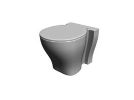 Siphonic one-piece toilet 3d model preview