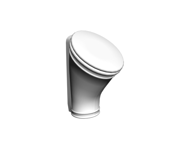 Ceramic wc urinals 3d rendering
