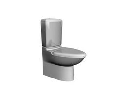 Sanitary ware one piece toilet 3d model preview