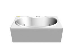 Spa whirlpool bathtub 3d model preview