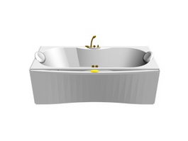 Spa and whirlpool bath 3d model preview