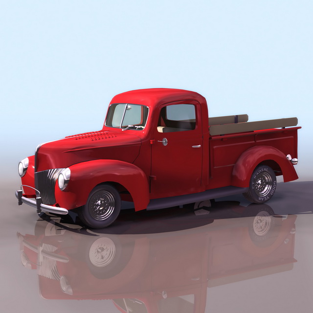 Ford Model BB pick up truck 3d rendering