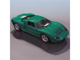 Ford GT40 racing car 3d model preview