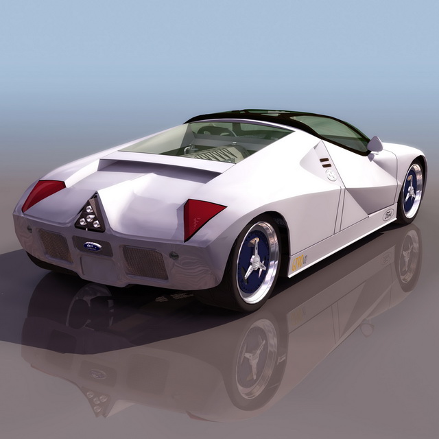 Ford GT90 concept  car  3d  model 3ds files free download 