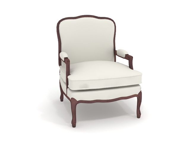 Luxury leather armchair 3d rendering
