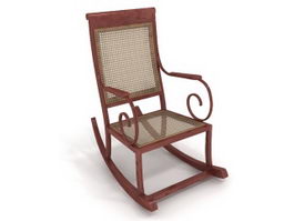 Rocking arm chair 3d model preview