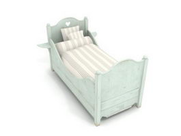 Highly detailed children bed 3d preview
