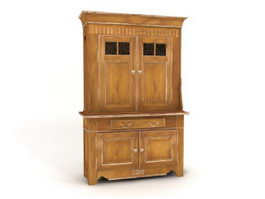 Wall storage cabinet 3d preview