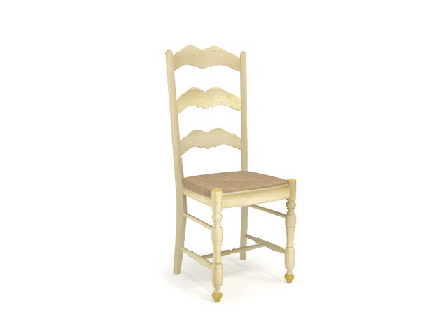 European classic dining chair 3d rendering