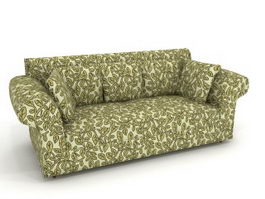 Venise fabric sofa 3d model preview