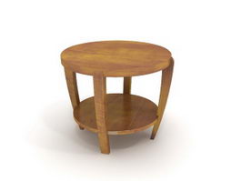 Round end table 3d preview