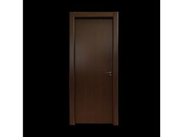 Solid door for living room 3d model preview