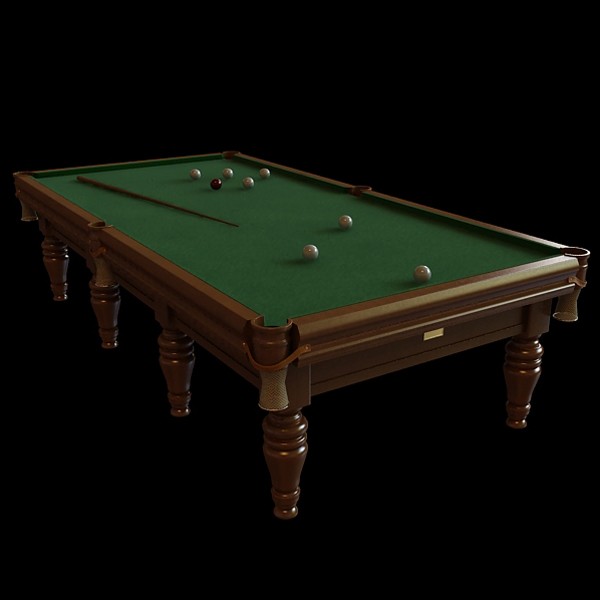 Highly detailed billiards ball 3d rendering